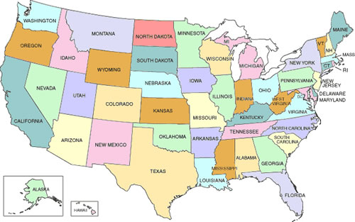 Eastern Usa Map United States