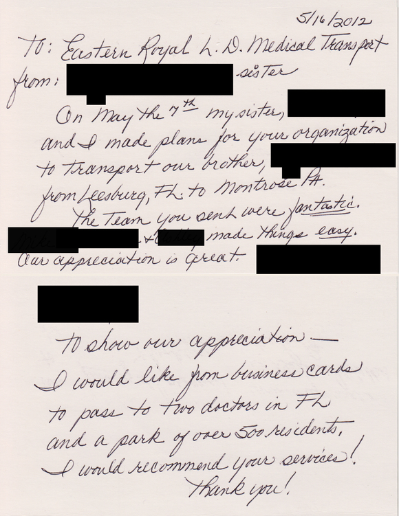 Long Distance Medical Transport Review